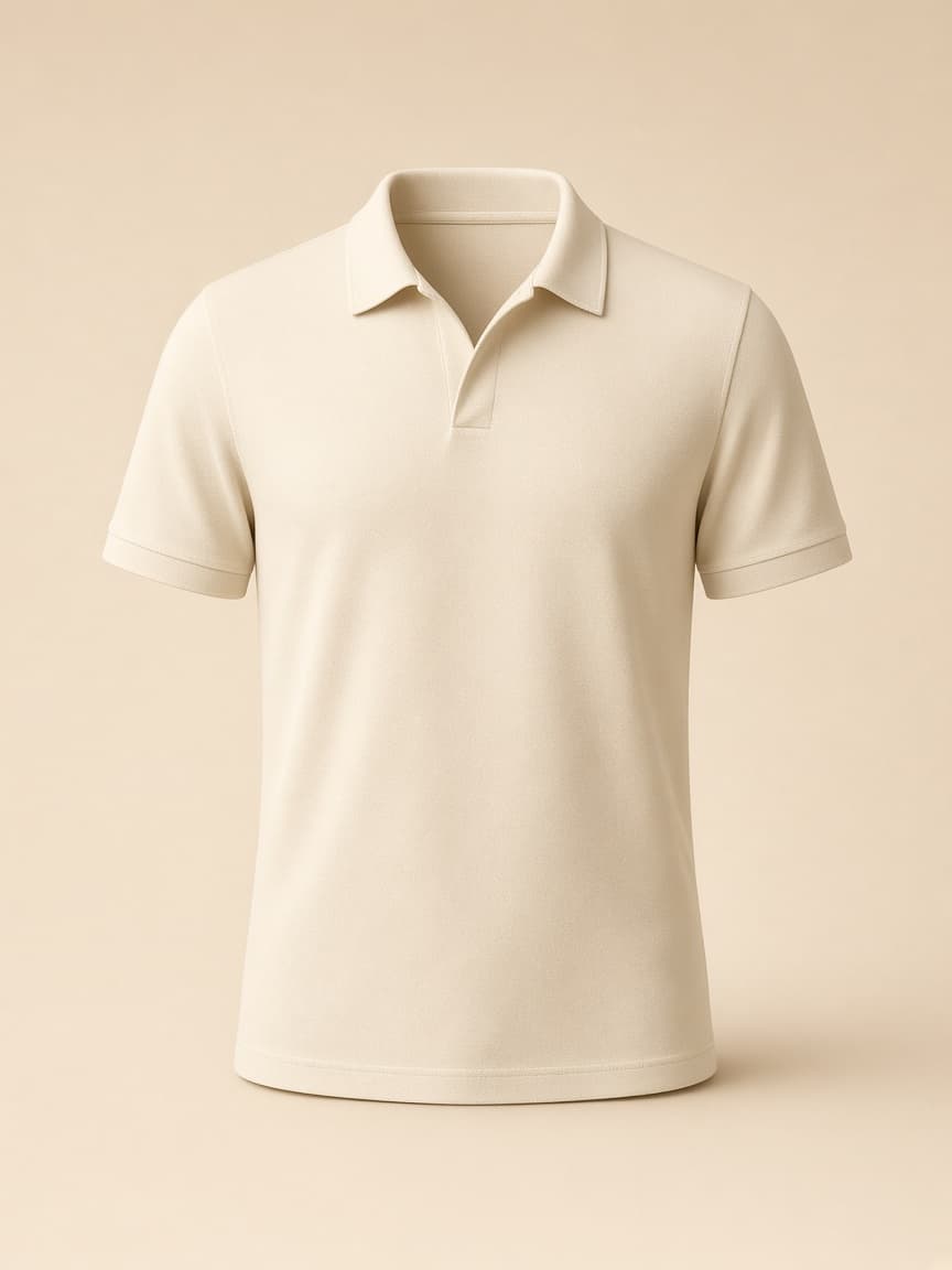 Polo Coton écru